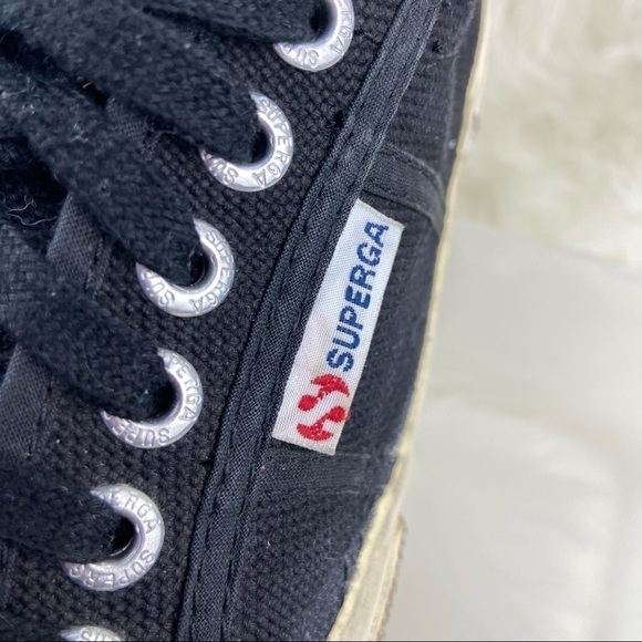 SUPERGA CLASSIC CANVAS SNEAKERS/WEDGE SHOES SIZE 8 - Picture 2 of 8